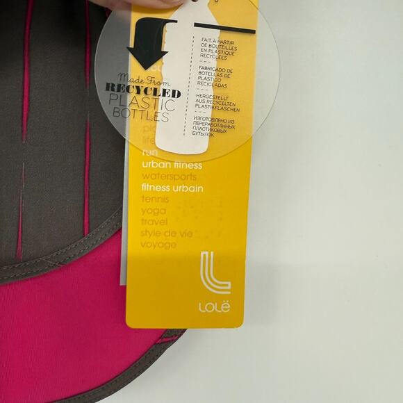 NWT Lolë Step Running Short Womens S Storm Broken Stripe Dolphin Hem Activewear - Picture 7 of 12